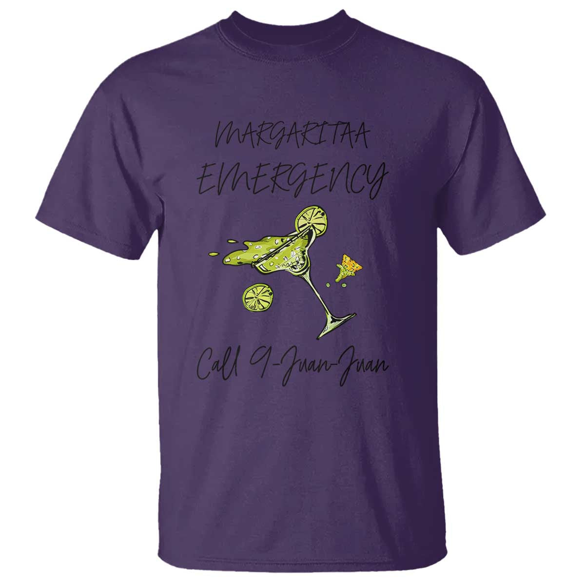 Margarita Emergency Mexican Fiesta T Shirt Funny Cinco de Mayo TS14 Purple Print Your Wear