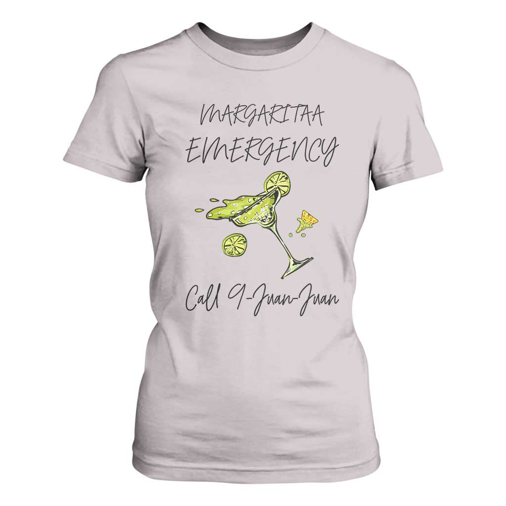 Margarita Emergency Mexican Fiesta T Shirt For Women Funny Cinco de Mayo TS14 Ice Gray Print Your Wear