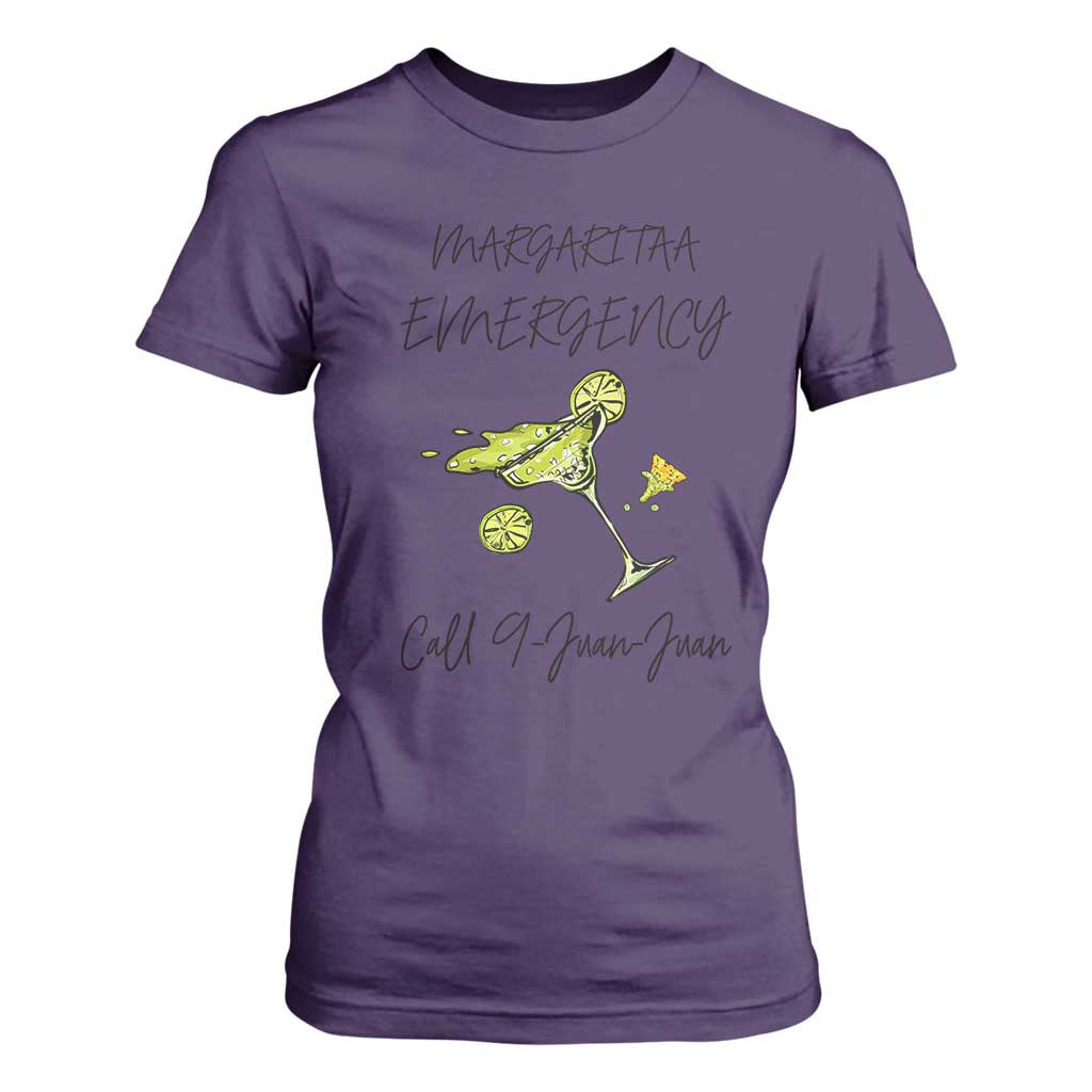 Margarita Emergency Mexican Fiesta T Shirt For Women Funny Cinco de Mayo TS14 Purple Print Your Wear