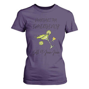 Margarita Emergency Mexican Fiesta T Shirt For Women Funny Cinco de Mayo TS14 Purple Print Your Wear