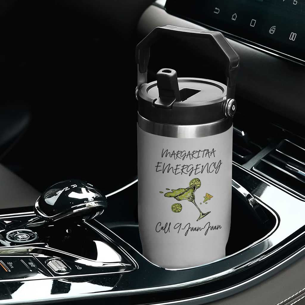 Margarita Emergency Mexican Fiesta Flip Straw Tumbler Funny Cinco de Mayo TS14 Print Your Wear