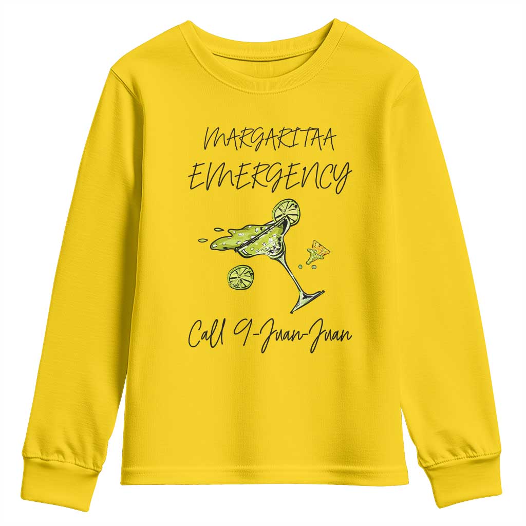 Margarita Emergency Mexican Fiesta Youth Sweatshirt Funny Cinco de Mayo TS14 Daisy Print Your Wear