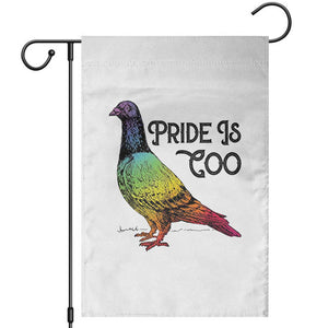 Pride Is Coo Pigeon Garden Flag Funny LGBTQ Pride Month