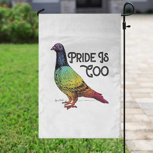 Pride Is Coo Pigeon Garden Flag Funny LGBTQ Pride Month