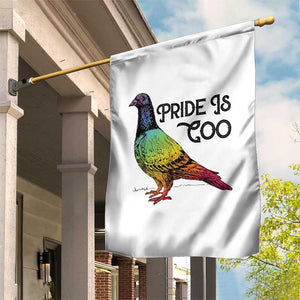 Pride Is Coo Pigeon Garden Flag Funny LGBTQ Pride Month