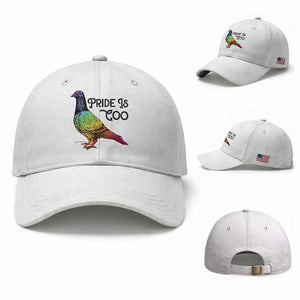 Pride Is Coo Pigeon Baseball Cap Funny LGBTQ Pride Month
