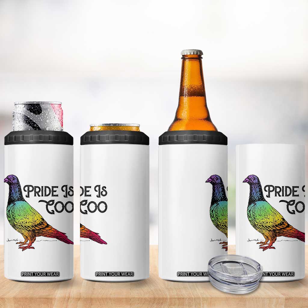 Pride Is Coo Pigeon 4 in 1 Can Cooler Tumbler Funny LGBTQ Pride Month TS14 Print Your Wear