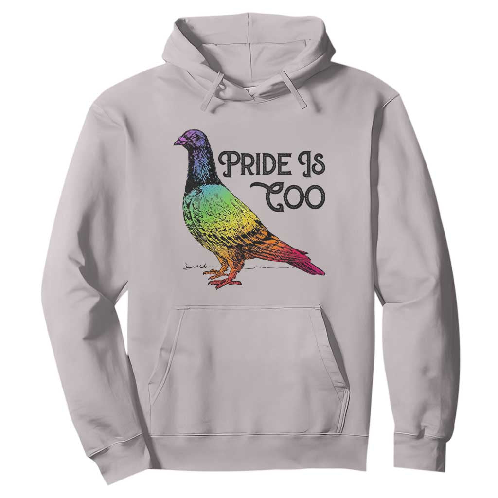 Pride Is Coo Pigeon Hoodie Funny LGBTQ Pride Month TS14 Ice Gray Print Your Wear