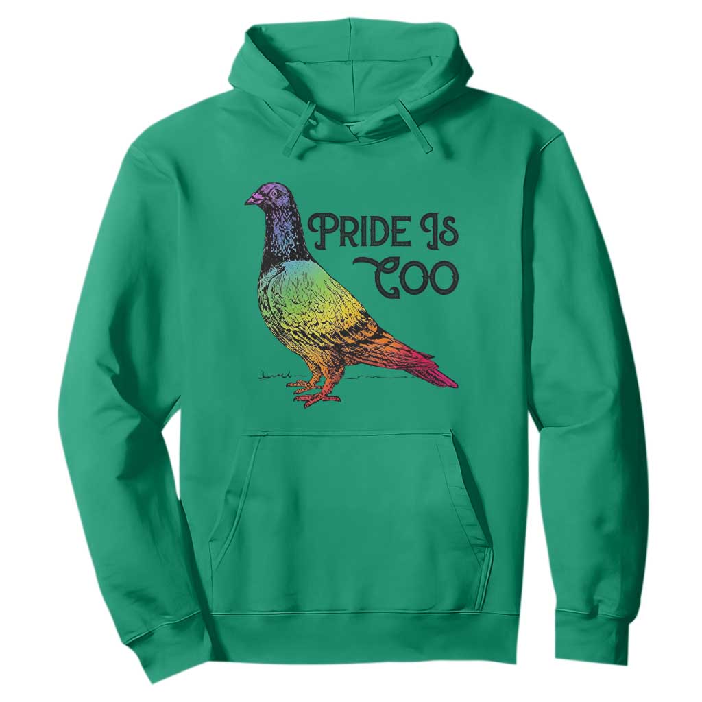 Pride Is Coo Pigeon Hoodie Funny LGBTQ Pride Month TS14 Irish Green Print Your Wear
