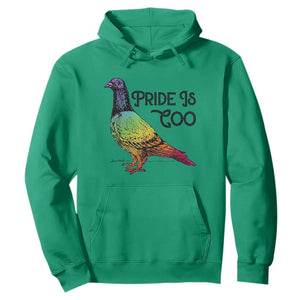 Pride Is Coo Pigeon Hoodie Funny LGBTQ Pride Month TS14 Irish Green Print Your Wear