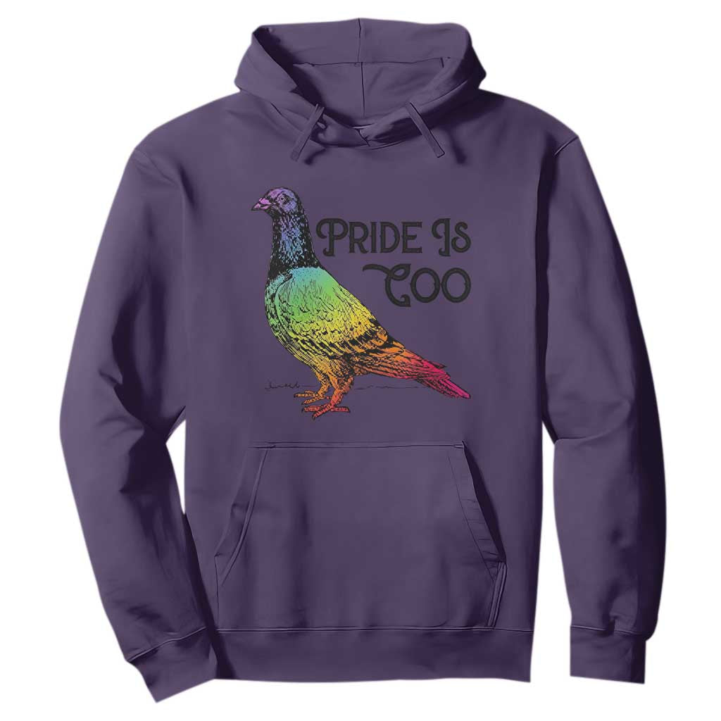 Pride Is Coo Pigeon Hoodie Funny LGBTQ Pride Month TS14 Purple Print Your Wear