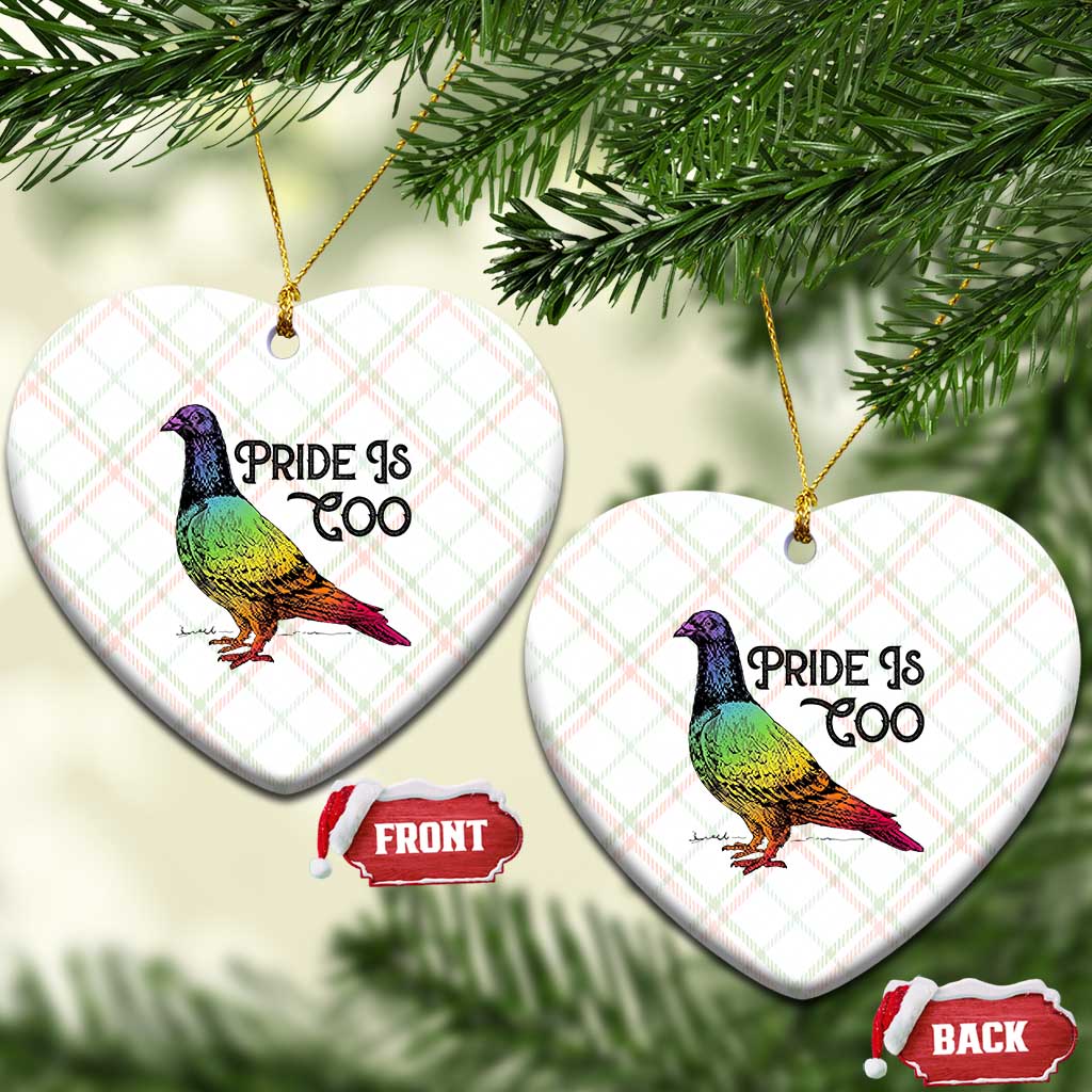 Pride Is Coo Pigeon Ceramic Ornament Funny LGBTQ Pride Month TS14 Print Your Wear