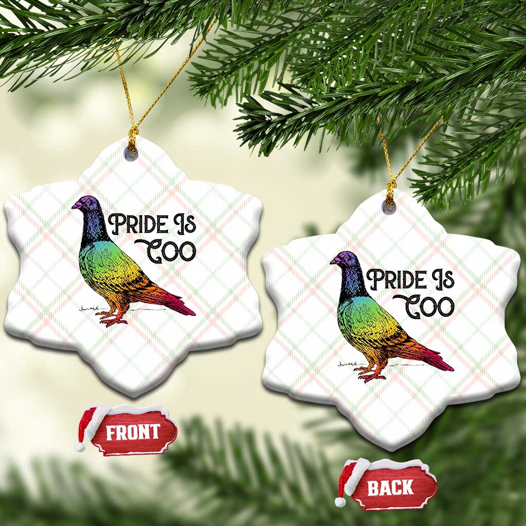 Pride Is Coo Pigeon Ceramic Ornament Funny LGBTQ Pride Month TS14 Print Your Wear