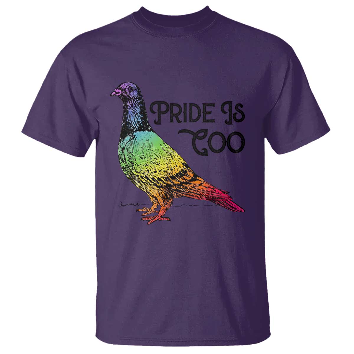 Pride Is Coo Pigeon T Shirt Funny LGBTQ Pride Month TS14 Purple Print Your Wear