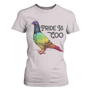 Pride Is Coo Pigeon T Shirt For Women Funny LGBTQ Pride Month TS14 Ice Gray Print Your Wear