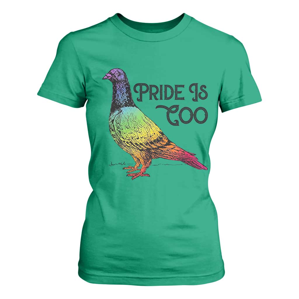 Pride Is Coo Pigeon T Shirt For Women Funny LGBTQ Pride Month TS14 Irish Green Print Your Wear