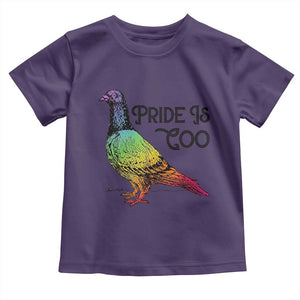 Pride Is Coo Pigeon Toddler T Shirt Funny LGBTQ Pride Month TS14 Purple Print Your Wear