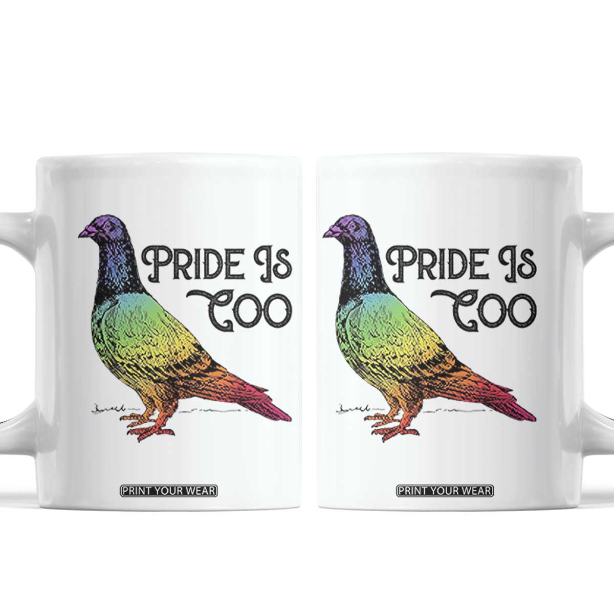 Pride Is Coo Pigeon Coffee Mug Funny LGBTQ Pride Month
