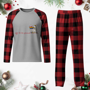 Silly Goose LGBTQ Pride Plaid Pajama Set Off To Be Proud