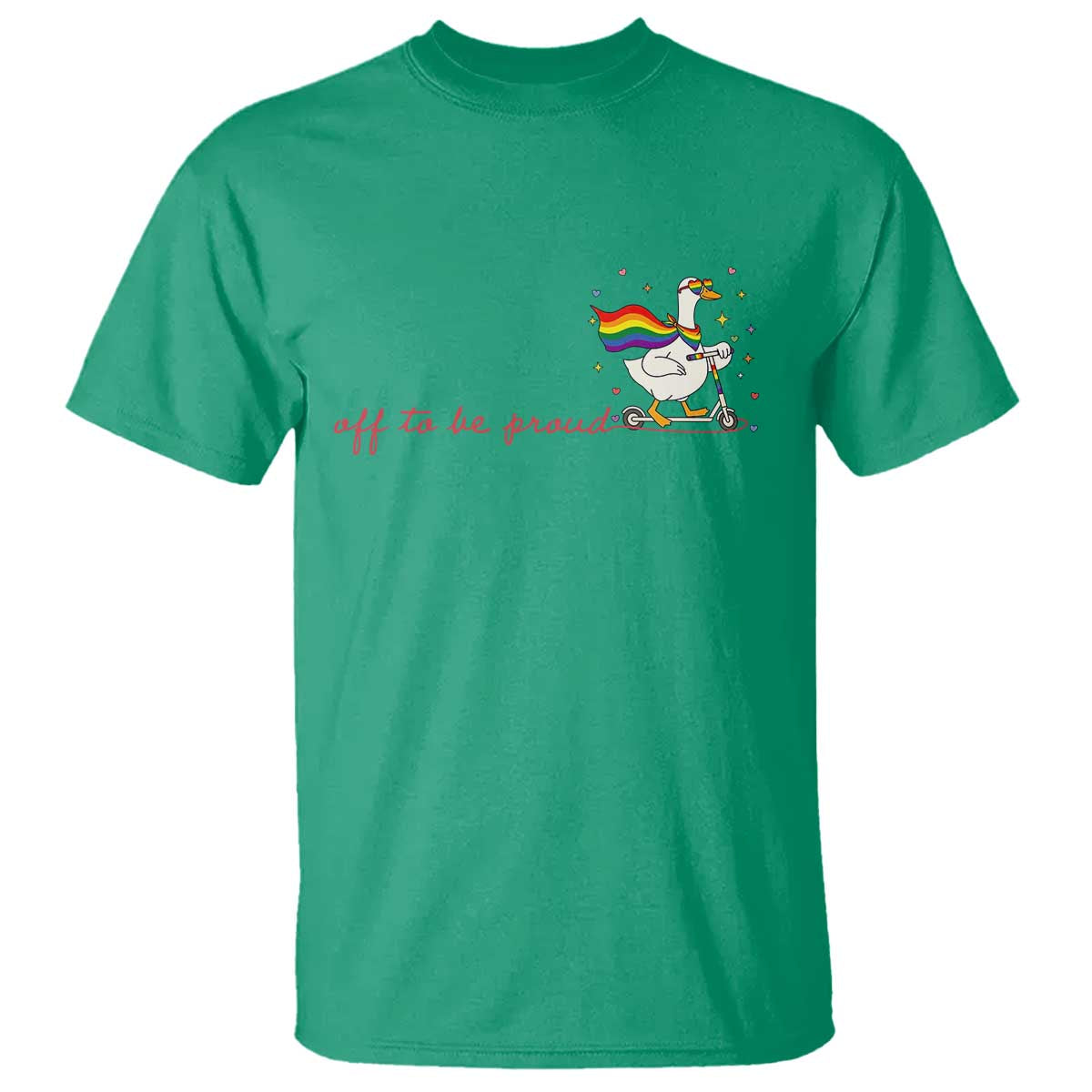 Silly Goose LGBTQ Pride T Shirt Off To Be Proud