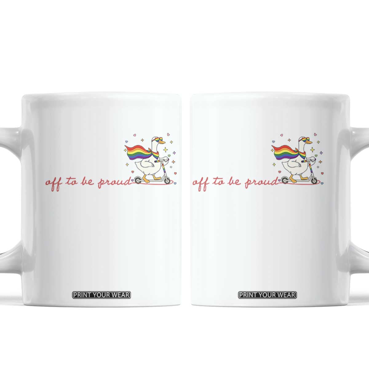 Silly Goose LGBTQ Pride Coffee Mug Off To Be Proud
