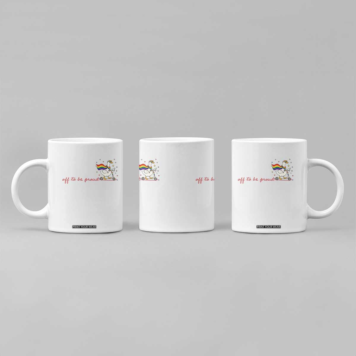 Silly Goose LGBTQ Pride Coffee Mug Off To Be Proud