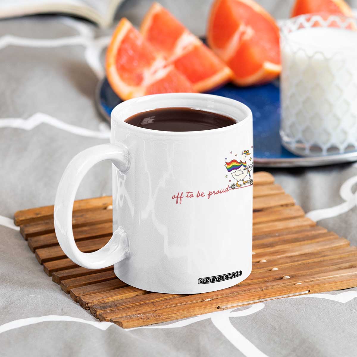 Silly Goose LGBTQ Pride Coffee Mug Off To Be Proud