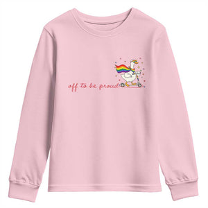 Silly Goose LGBTQ Pride Youth Sweatshirt Off To Be Proud