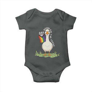 Silly Goose LGBTQ Rainbow Baby Onesie Funny Gay Pride Month