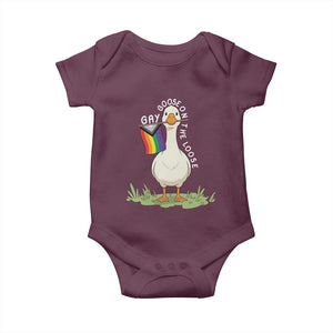 Silly Goose LGBTQ Rainbow Baby Onesie Funny Gay Pride Month