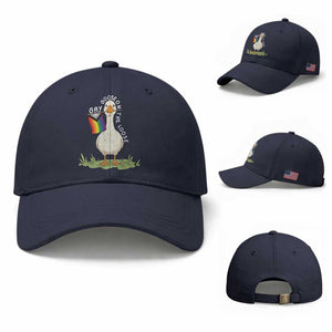 Silly Goose LGBTQ Rainbow Baseball Cap Funny Gay Pride Month