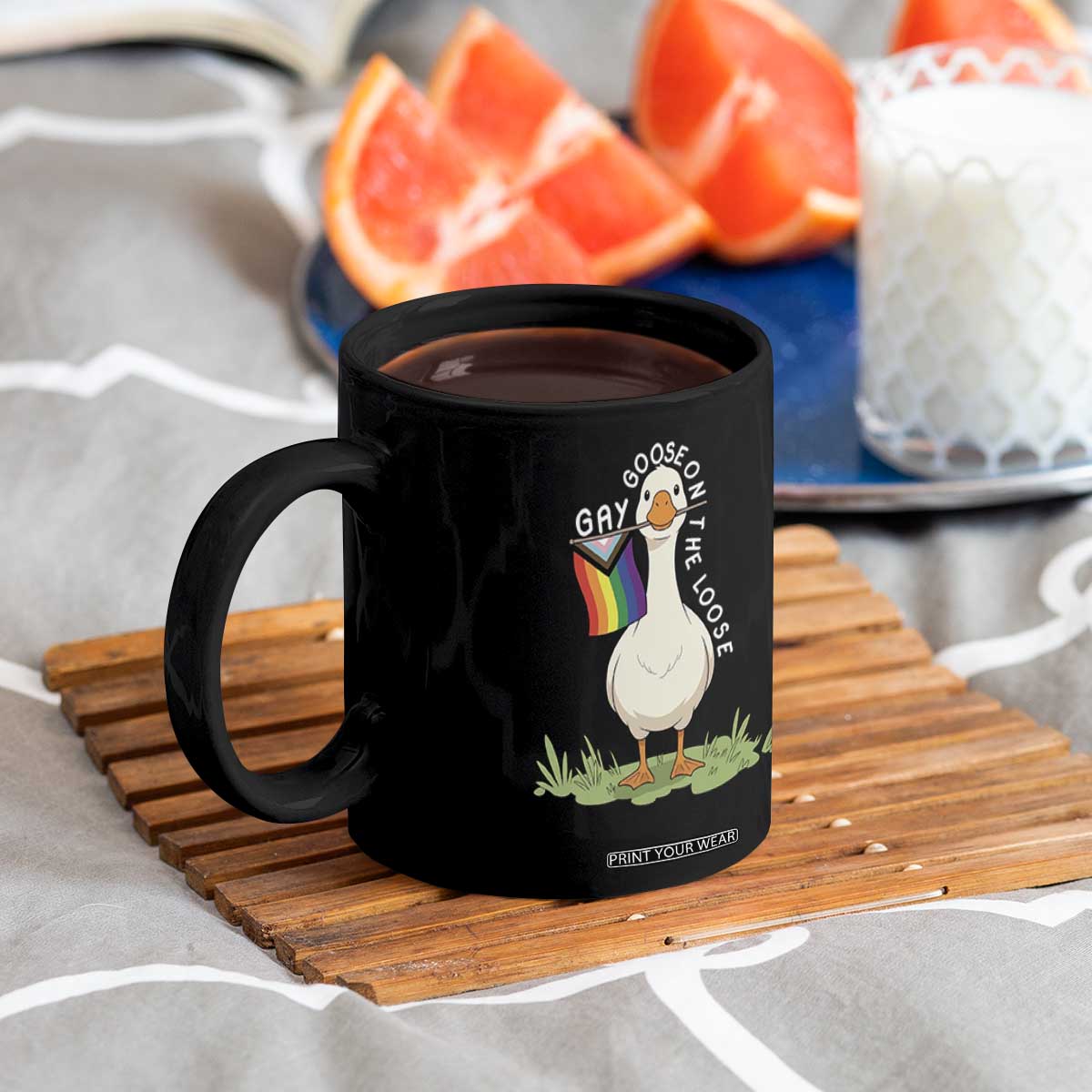 Silly Goose LGBTQ Rainbow Coffee Mug Funny Gay Pride Month