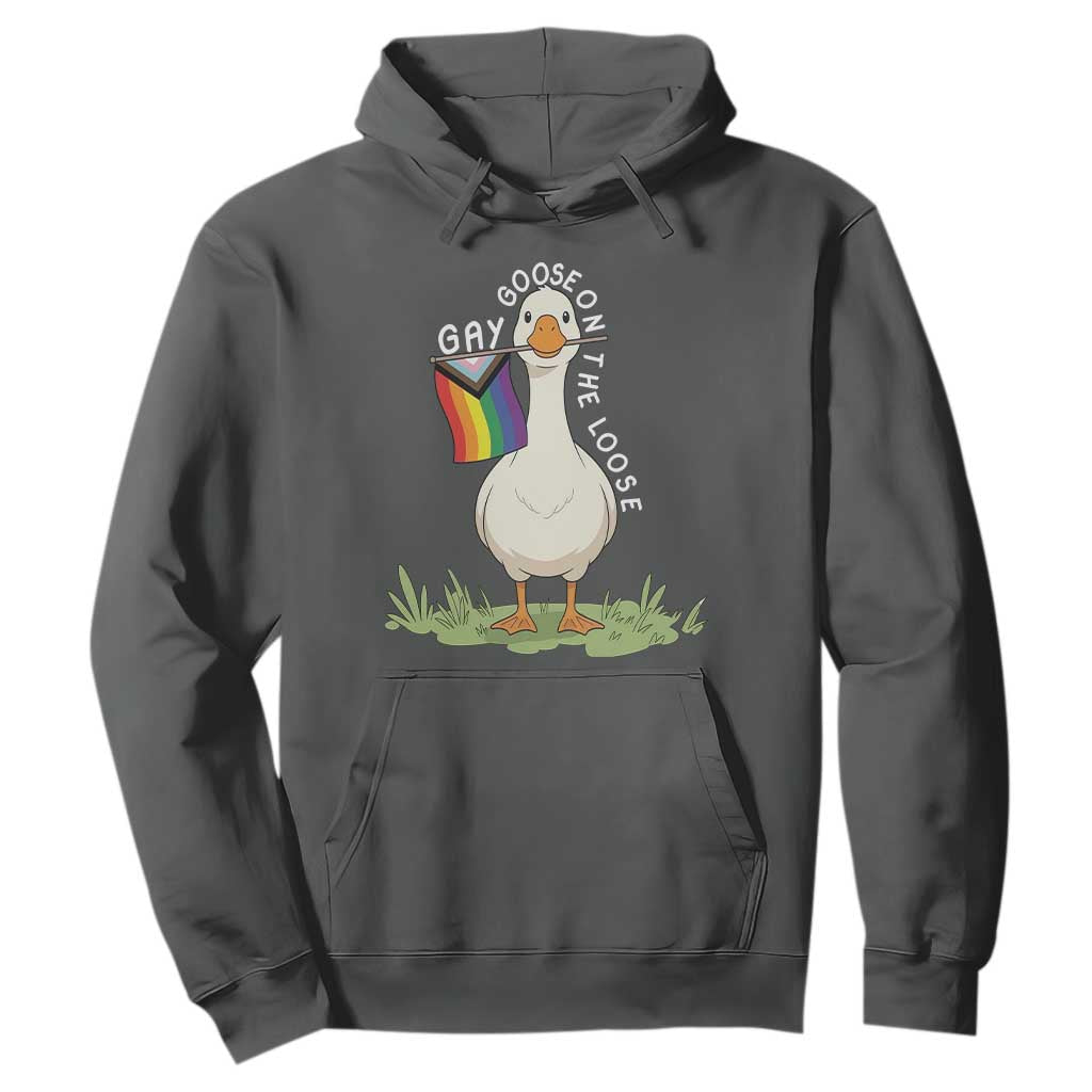 Silly Goose LGBTQ Rainbow Hoodie Funny Gay Pride Month