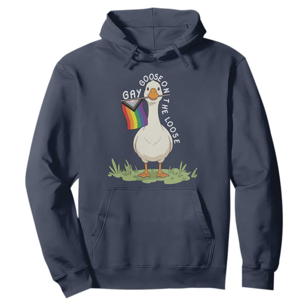 Silly Goose LGBTQ Rainbow Hoodie Funny Gay Pride Month
