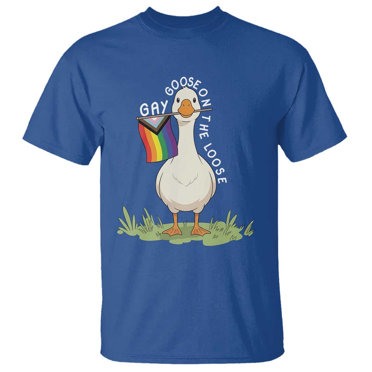 Silly Goose LGBTQ Rainbow T Shirt Funny Gay Pride Month