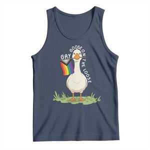 Silly Goose LGBTQ Rainbow Tank Top Funny Gay Pride Month