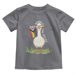 Silly Goose LGBTQ Rainbow Toddler T Shirt Funny Gay Pride Month