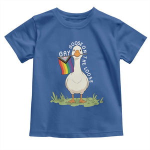 Silly Goose LGBTQ Rainbow Toddler T Shirt Funny Gay Pride Month