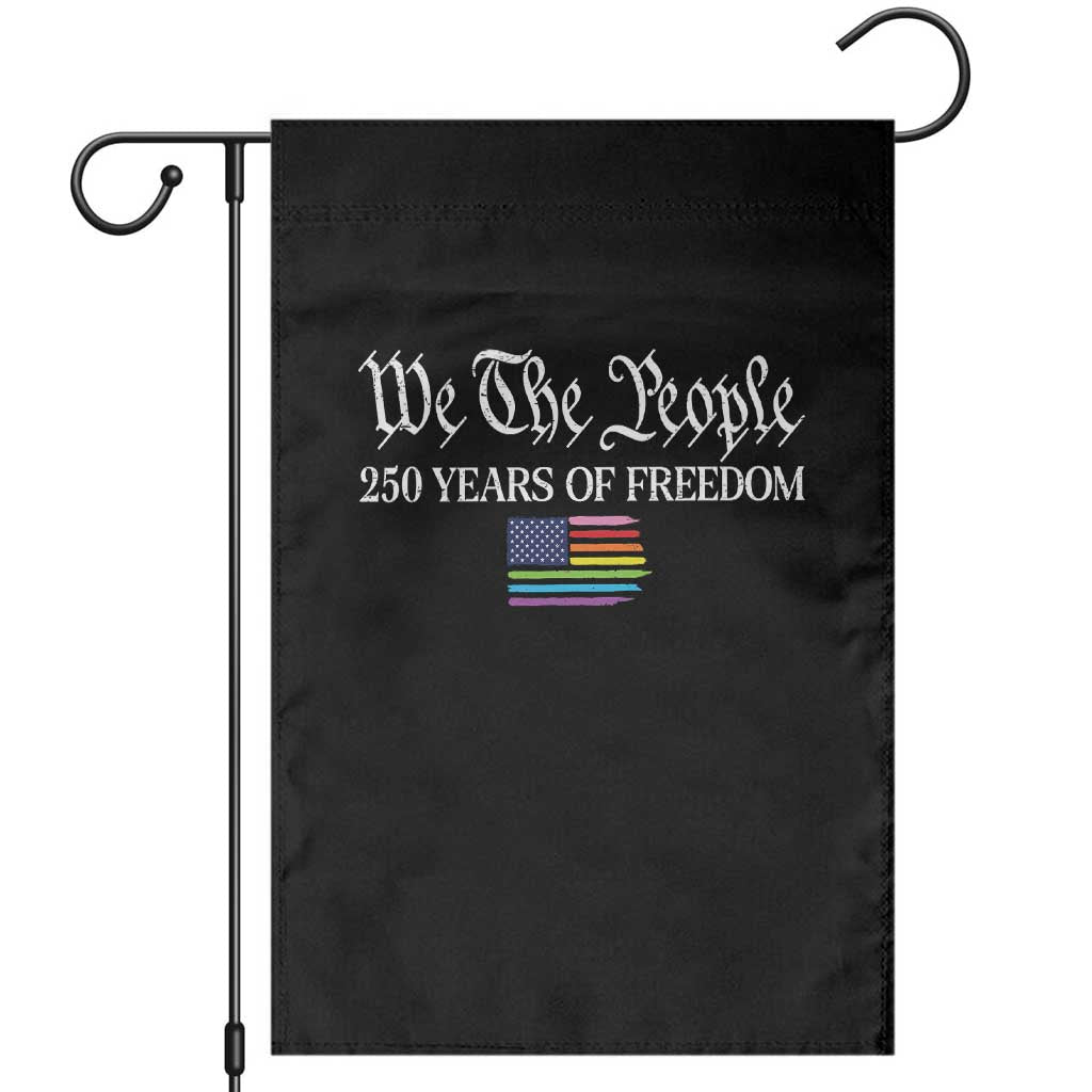 We The People Means Everyone Garden Flag LGBTQ Gay Pride Rainbow Flags TS14 Black Print Your Wear