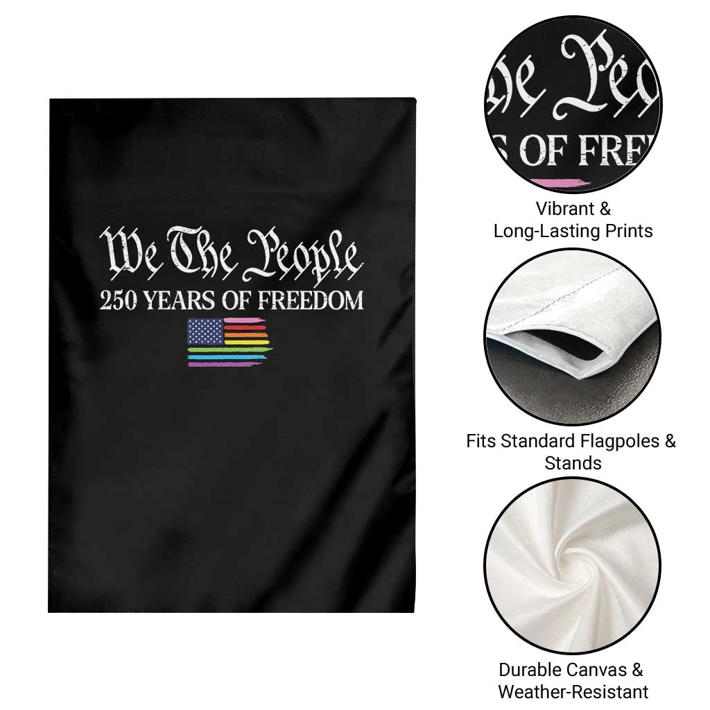 We The People Means Everyone Garden Flag LGBTQ Gay Pride Rainbow Flags TS14 Print Your Wear
