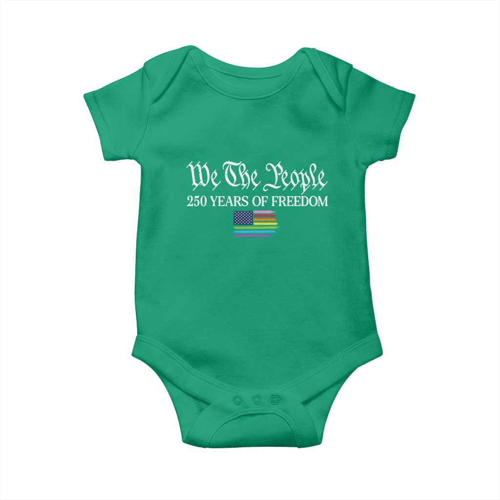 We The People Means Everyone Baby Onesie LGBTQ Gay Pride Rainbow Flags TS14 Irish Green Print Your Wear