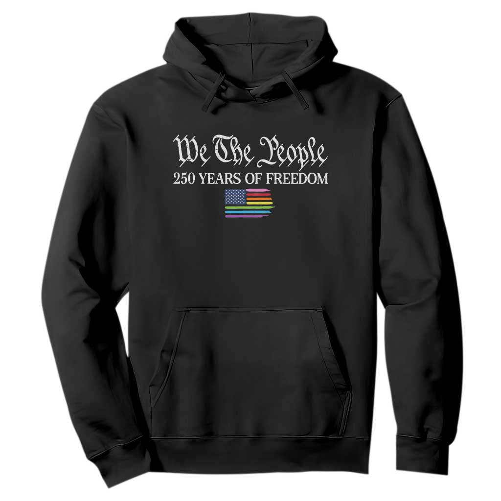 We The People Means Everyone Hoodie LGBTQ Gay Pride Rainbow Flags TS14 Black Print Your Wear