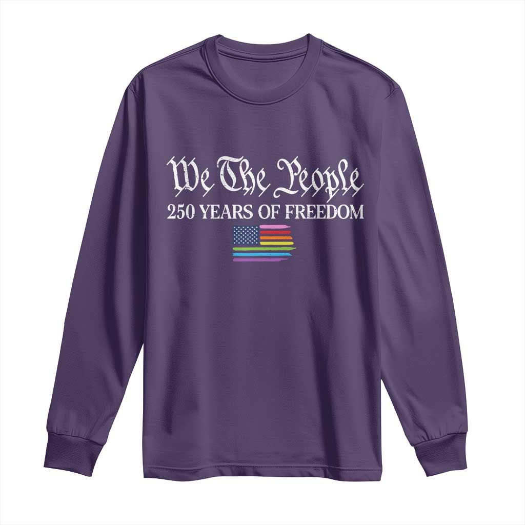 We The People Means Everyone Long Sleeve Shirt LGBTQ Gay Pride Rainbow Flags TS14 Purple Print Your Wear