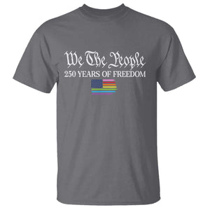 We The People Means Everyone T Shirt LGBTQ Gay Pride Rainbow Flags TS14 Charcoal Print Your Wear