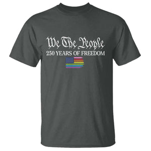 We The People Means Everyone T Shirt LGBTQ Gay Pride Rainbow Flags TS14 Dark Heather Print Your Wear