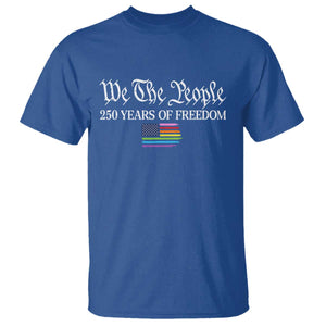 We The People Means Everyone T Shirt LGBTQ Gay Pride Rainbow Flags TS14 Royal Blue Print Your Wear