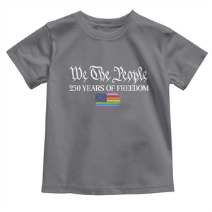 We The People Means Everyone Toddler T Shirt LGBTQ Gay Pride Rainbow Flags TS14 Charcoal Print Your Wear