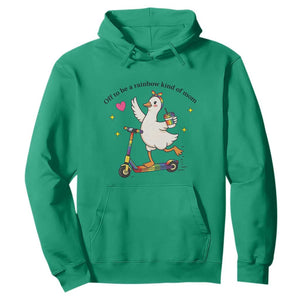 Off To Be Rainbow Kind Of Mom Hoodie LGBTQ Goose Mom Rainbow TS14 Irish Green Print Your Wear
