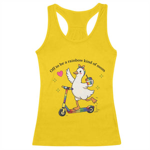 Off To Be Rainbow Kind Of Mom Racerback Tank Top LGBTQ Goose Mom Rainbow TS14 Daisy Print Your Wear