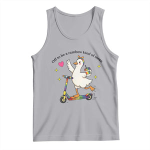 Off To Be Rainbow Kind Of Mom Tank Top LGBTQ Goose Mom Rainbow TS14 Athletic Heather Print Your Wear